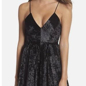 Sam Edelman black velvet romper